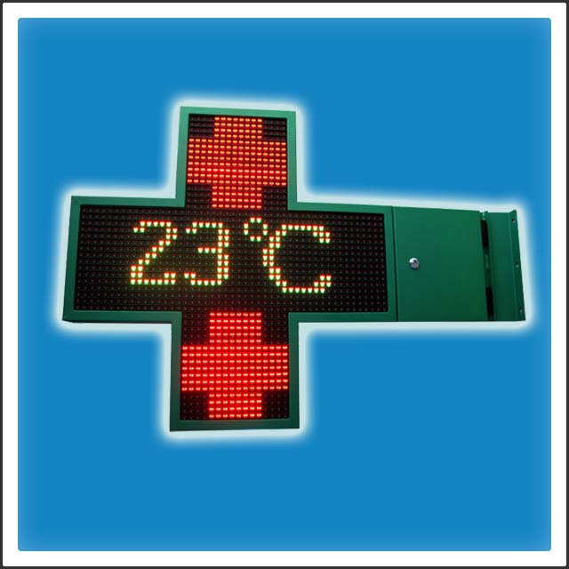 HTC-P20-1000 Programmable LED Pharmacy Cross Sign Board