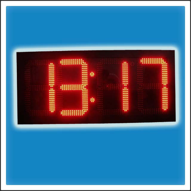 20 Inches Outdoor LED Digit Time & Temperature Display Sign