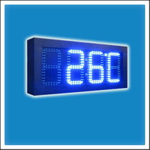 6 Inches Outdoor LED Time & Temperature Display Board 