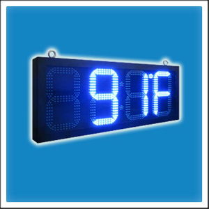 12 Inches Outdoor LED Time & Temperature Digit Clock
